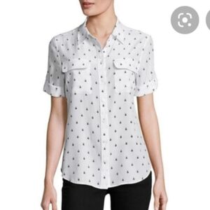 EQUIPMENT FEMNE Women Silk Bee Print Blouse
